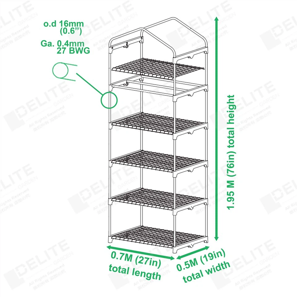 5 Tier Tsev Cog Khoom Xyoo Loj Hlob Lub Tsev